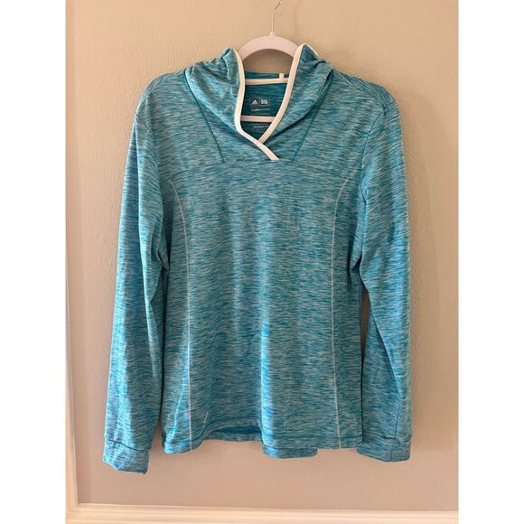 Adidas Women's Golf ClimaWarm Pullover Tangerine Athletic Hoodie Size M - Picture 1 of 7